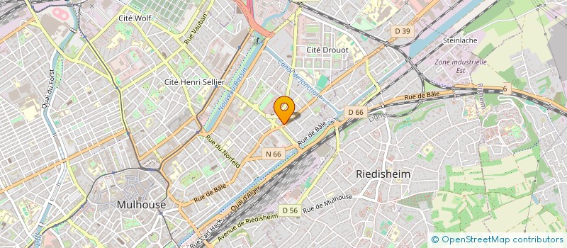 localisation de l'entreprise SCI LA ROSERAIE  MULHOUSE