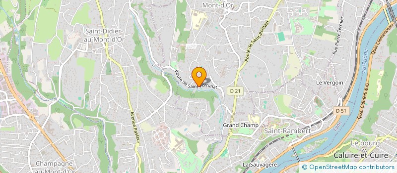 localisation de l'entreprise SCI LA ROSERAIE  SAINT-CYR-AU-MONT-D'OR