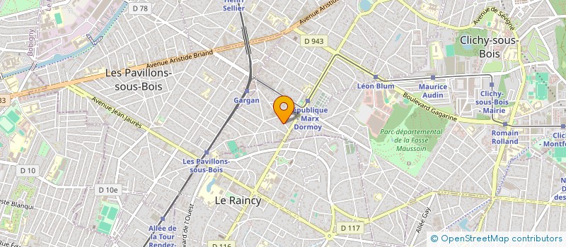 localisation de l'entreprise SCI LA ROSERAIE 50 AV GARE DE GARGAN à LIVRY-GARGAN