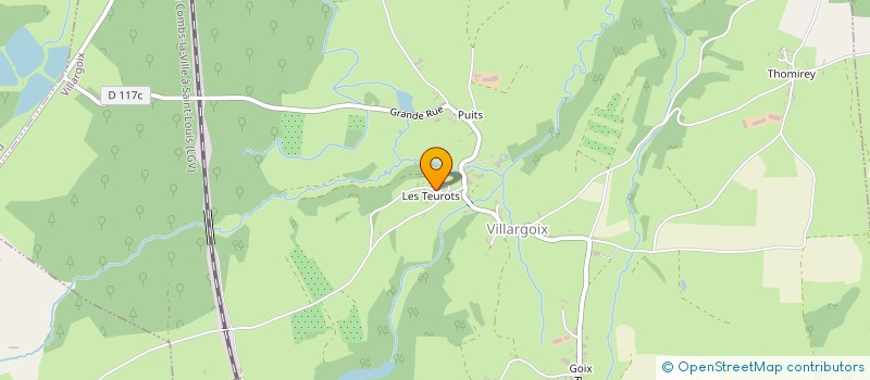 localisation de l'entreprise SCI LA ROSERAIE  CHAMPEAU-EN-MORVAN