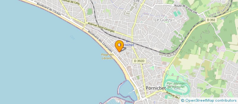 localisation de l'entreprise SCI LA ROSERAIE à PORNICHET