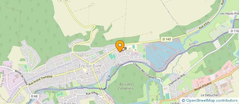 localisation de l'entreprise SCI LA ROSERAIE  EZY-SUR-EURE