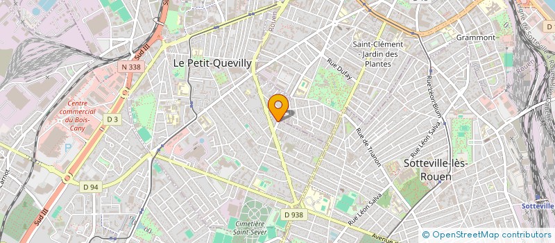 localisation de l'entreprise SCI LA ROSERAIE à LE PETIT-QUEVILLY