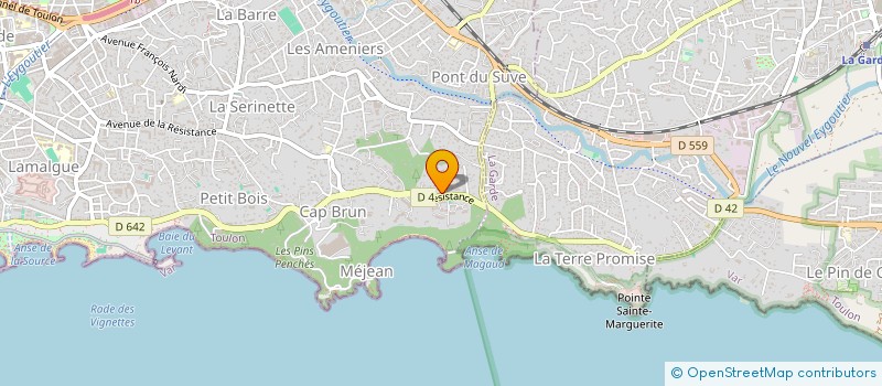 localisation de l'entreprise SCI LA ROSERAIE D'ANDREZIEUX  TOULON