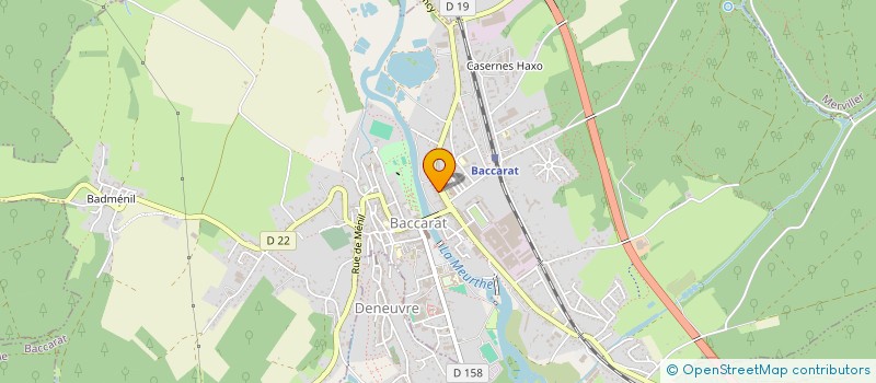 localisation de l'entreprise SCI LA ROSERAIE DE CRISTAL  BACCARAT