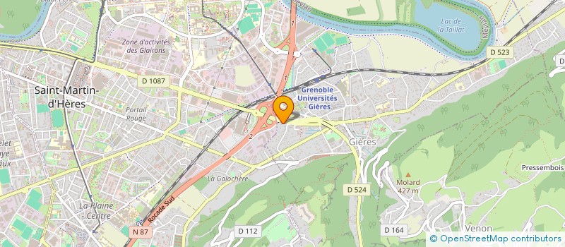 localisation de l'entreprise SCI LA ROSERAIE SANS GENE  GIERES