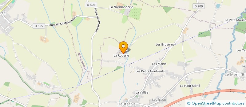 localisation de l'entreprise SCI LA ROSETTERIE à LE MENIL-BROUT