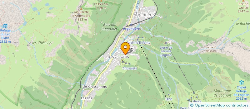 localisation de l'entreprise SCI LA ROSIERE à CHAMONIX-MONT-BLANC