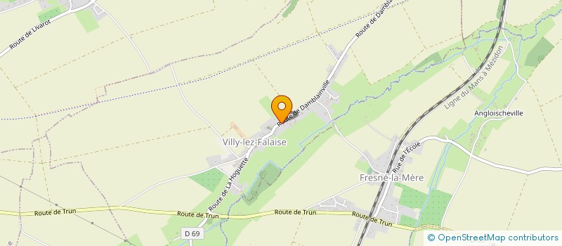 localisation de l'entreprise SCI LA ROSIERE  VILLY-LEZ-FALAISE