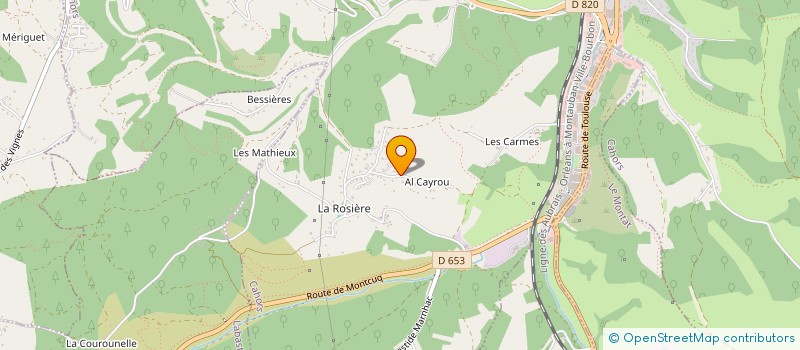 localisation de l'entreprise SCI LA ROSIERES  CAHORS