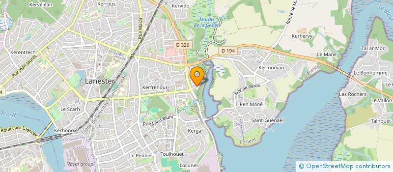 localisation de l'entreprise SCI LA ROTELLE  LANESTER