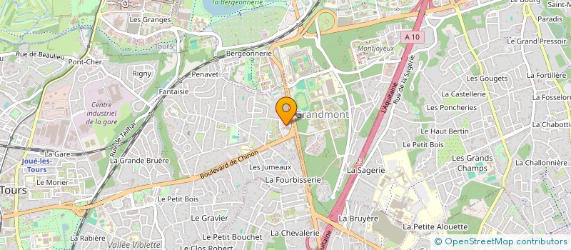 localisation de l'entreprise SCI LA ROTISSERIE à JOUE-LES-TOURS