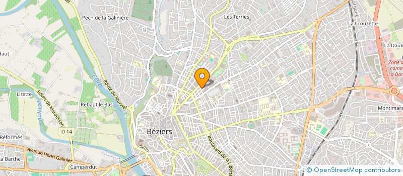 localisation de l'entreprise SCI LA ROTONDE  BEZIERS