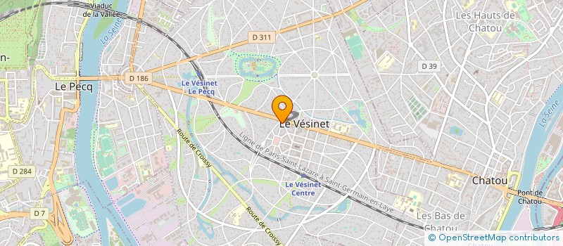 localisation de l'entreprise SCI LA ROTONDE  LE VESINET