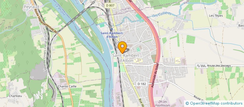 localisation de l'entreprise SCI LA ROTONDE  SAINT RAMBERT D'ALBON