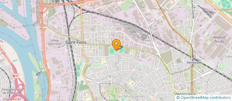 localisation de l'entreprise SCI LA ROTONDE  VENISSIEUX