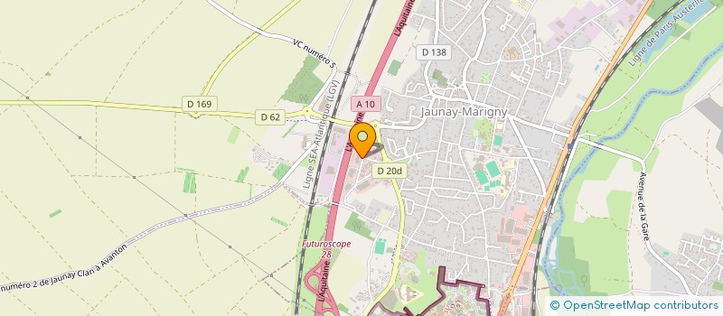 localisation de l'entreprise SCI LA ROTONDE  JAUNAY-MARIGNY