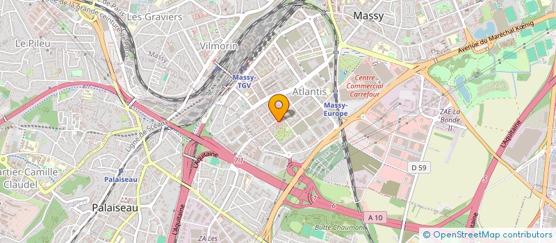 localisation de l'entreprise SCI LA ROTONDE à MASSY