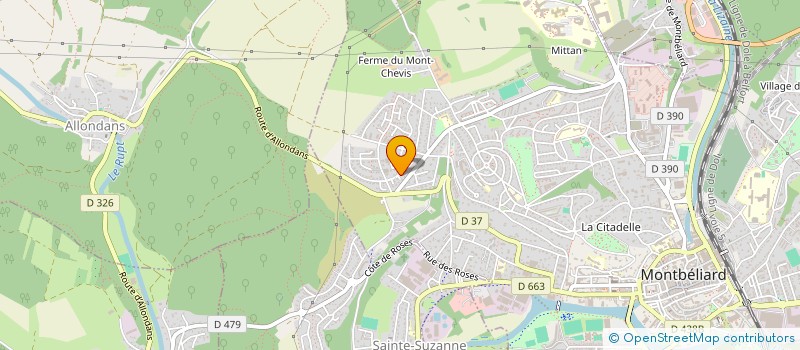 localisation de l'entreprise SCI LA ROTONDE à MONTBELIARD