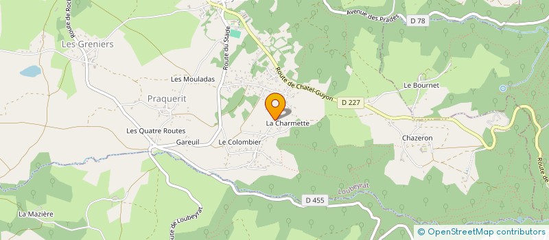 localisation de l'entreprise SCI LA ROTONDE ALISA  LOUBEYRAT