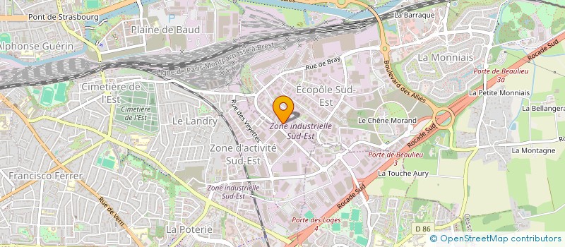 localisation de l'entreprise SCI LA ROTONDE CARQUEFOU  CESSON-SEVIGNE