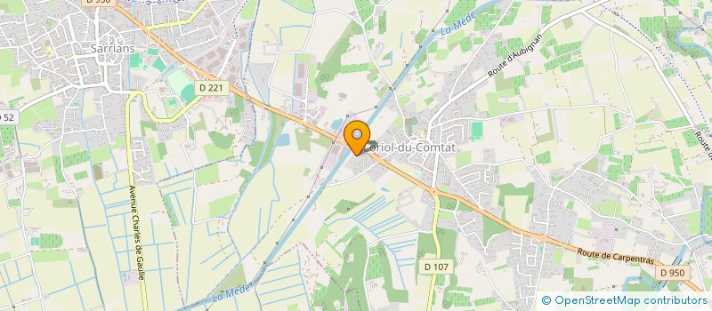 localisation de l'entreprise SCI LA ROUBINE à LORIOL-DU-COMTAT