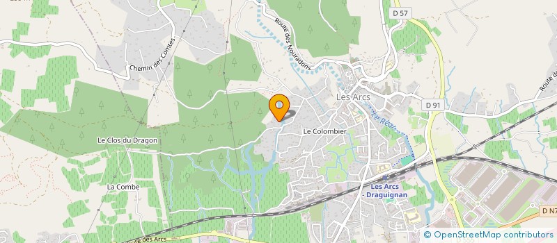 localisation de l'entreprise SCI LA ROUBINE à LES ARCS
