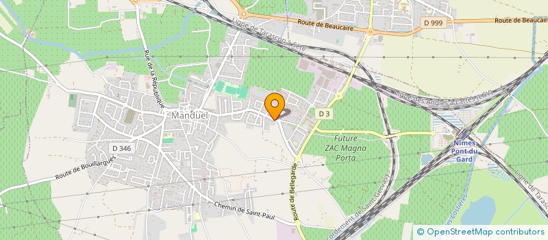 localisation de l'entreprise SCI LA ROUBINE  MANDUEL