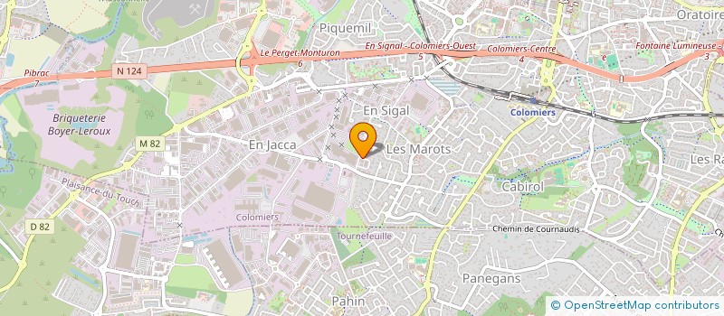 localisation de l'entreprise SCI LA ROUE à COLOMIERS