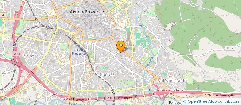 localisation de l'entreprise SCI LA ROUE DE L'ISLE à AIX EN PROVENCE