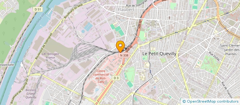 localisation de l'entreprise SCI LA ROUENNAISE à LE PETIT-QUEVILLY