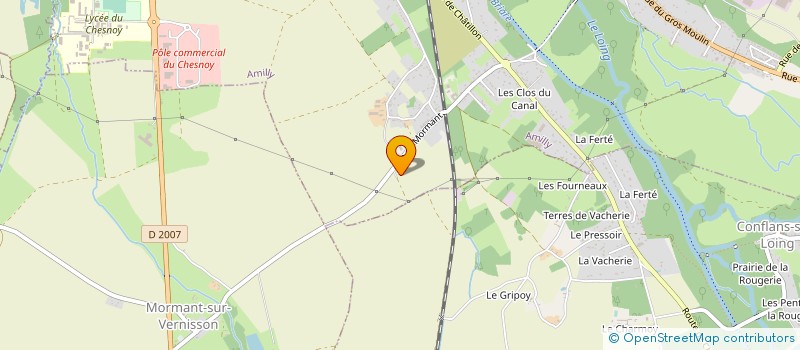 localisation de l'entreprise SCI LA ROUENNERIE à AMILLY