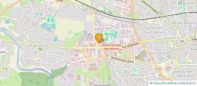 localisation de l'entreprise SCI LA ROUGERIE  AHUILLE