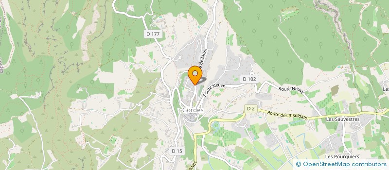 localisation de l'entreprise SCI LA ROUGUIERE  GORDES