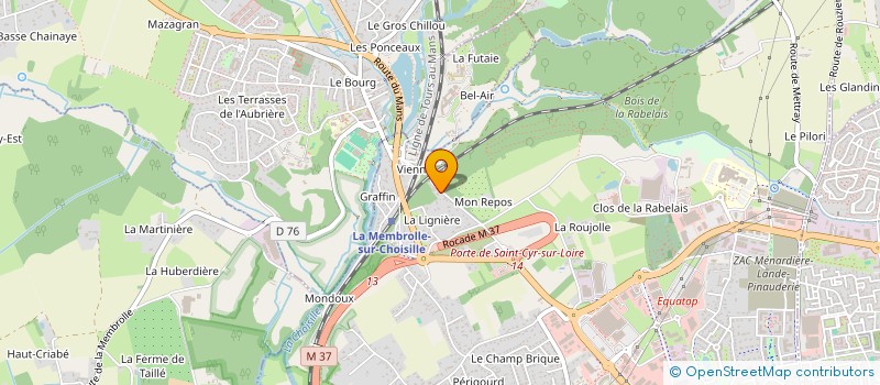 localisation de l'entreprise SCI LA ROUJOULE  SAINT-CYR-SUR-LOIRE