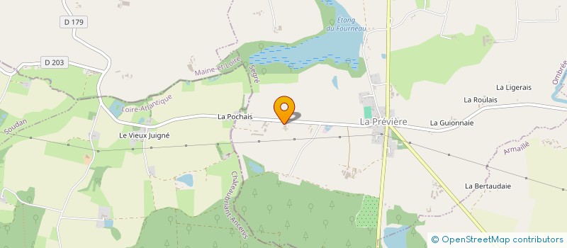 localisation de l'entreprise SCI LA ROULAIS à OMBREE D'ANJOU