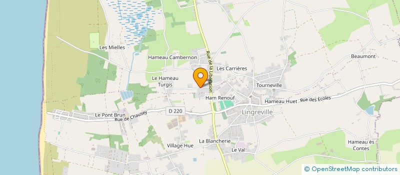 localisation de l'entreprise SCI LA ROULANDIERE  TOURNEVILLE-SUR-MER