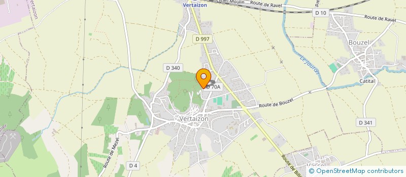 localisation de l'entreprise SCI LA ROULETTE  VERTAIZON