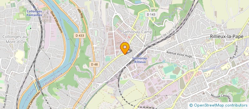 localisation de l'entreprise SCI LA ROULETTE  SATHONAY-CAMP