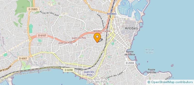 localisation de l'entreprise SCI LA ROULOTTE à ANTIBES