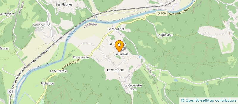 localisation de l'entreprise SCI LA ROUMANIE  SAVIGNAC-DE-MIREMONT