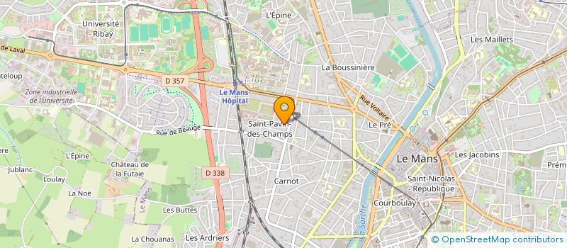 localisation de l'entreprise SCI LA ROUSSARDIERE  LE MANS