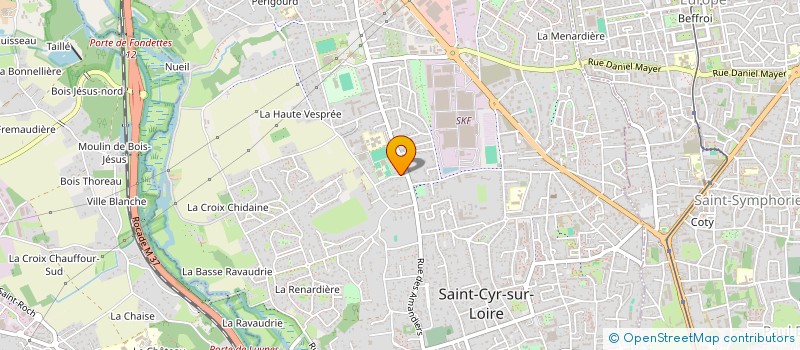 localisation de l'entreprise SCI LA ROUSSELIERE à SAINT-CYR-SUR-LOIRE