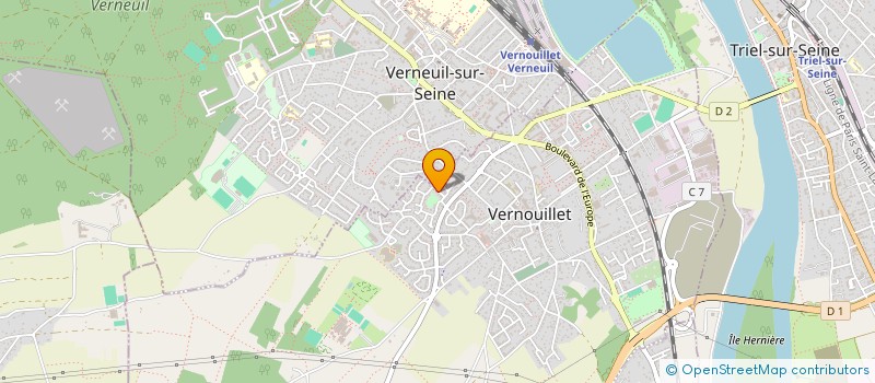 localisation de l'entreprise SCI LA ROUSSEROLE à VERNOUILLET