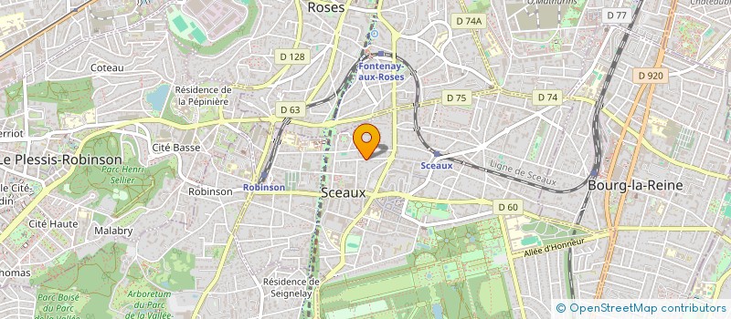 localisation de l'entreprise SCI LA ROUTE à SCEAUX