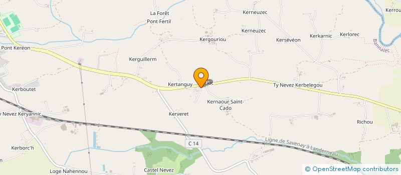 localisation de l'entreprise SCI LA ROUTE DU BELON  BANNALEC