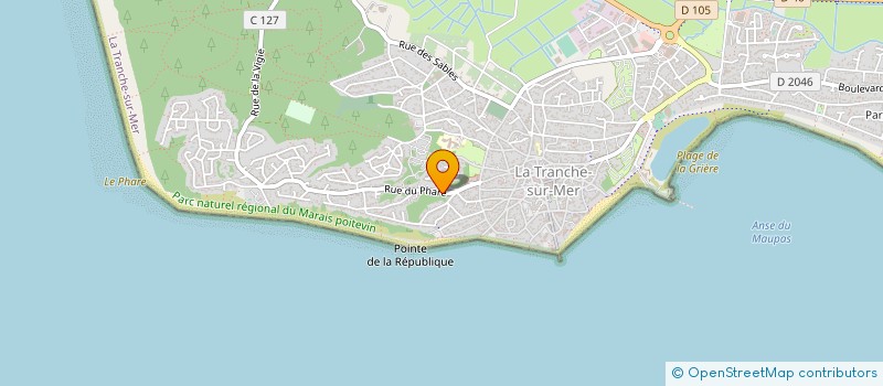 localisation de l'entreprise SCI LA ROUTE DU PHARE à LA TRANCHE-SUR-MER