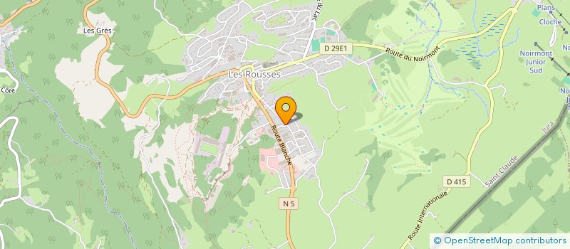 localisation de l'entreprise SCI LA ROUTE ROYALE  LES ROUSSES