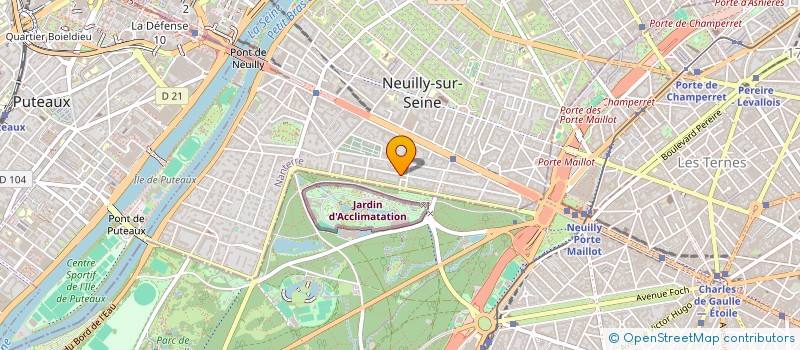 localisation de l'entreprise SCI LA ROUVETIERE à NEUILLY-SUR-SEINE