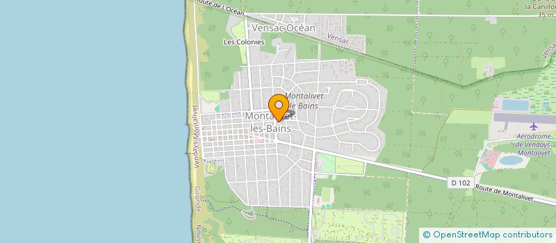 localisation de l'entreprise SCI LA ROUVRAIE  VENDAYS-MONTALIVET